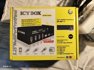 Icy Box IB-867-B 6-port hub for 5.25" bay - Photo 1/7