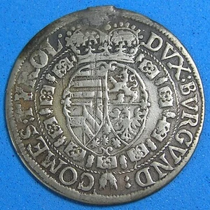 Austria 10 Kreuzer Silver Coin 1632 Leopold V, Mount Removed, Combined S/H - Picture 1 of 3