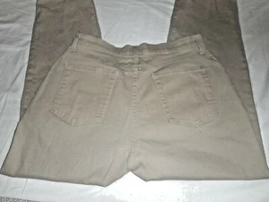"VESTIDO FRANCÉS Denim Bronceado Para Mujer Talla 14P Pequeña Peggy Pierna Recta 32"" x 29 3/4"" - Imagen 1 de 12