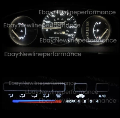 Cuadro LED blanco + kit de bombilla de control de clima para Honda Civic EG SIN RPM 1992-1995 Foto 1 de 3