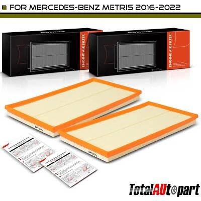 Filtro de aire del motor 2 piezas para Mercedes-Benz Metris 2016-2022 L4 2,0 L turboalimentado Foto 1 de 4