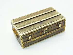 Vintage LOUIS VUITTON Metal Trunk Paperweight Rare - Picture 1 of 15