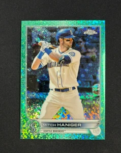 2022 Topps Chrome Mitch Haniger Aqua Mini Diamond Refractor /199 #92 Mariners - Picture 1 of 2