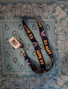 U.S. Navy Lanyard Made in the USA id holder CAC NOS USN Veteran DD214 - Picture 1 of 6