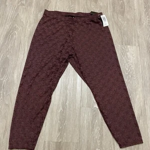 Torrid Crop Comfort Waist Floral Lace Legging Size 1X Sassafras NWT - Picture 1 of 7