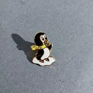Penguin Cartoon Hat Lapel Jacket Pin - Picture 1 of 2