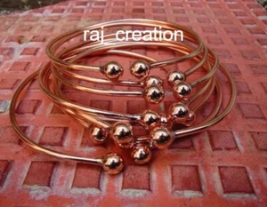 Pure Copper Bracelet , set of 7 bangles,Copper Bangle Bracelet, Wrap Bangle , - Picture 1 of 2