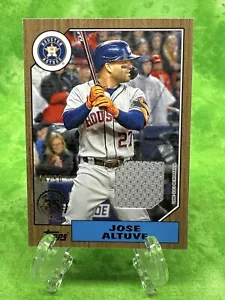 Jose Altuve /50 Gold 2022 Topps Series 2 #87BR-JA - 1987 Topps Baseball Astros - Bild 1 von 12