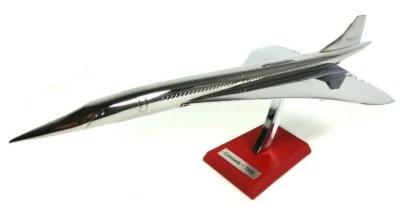 OPO 10 Concorde aéreospatiale 1969 escala 1:200 (30 cm) plata cromo - avión miniatura