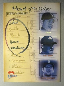 *1:12 Packs* 2003 Fleer Platinum Heart of the Order #15 Ichiro Suzuki / Martinez - Picture 1 of 2