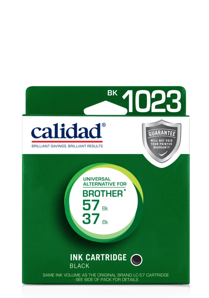 Calidad alternative for Brother LC37 & LC57 Black ink Cartridge BK1023 - Image 1 of 1