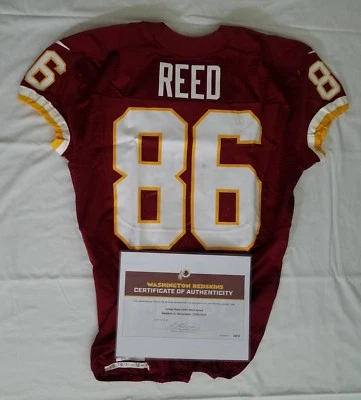 Redskins #86 Jordan Reed NFL Game‑Worn Home Jersey vs. Bucs with COA 14032 - Image 1 of 4