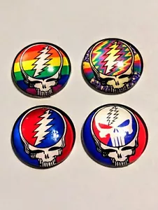 Juego de 4 imanes de nevera Grateful Dead - Imagen 1 de 2