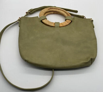 Sasha+Sofi Handbag with Woven Straw Handles - Image 1 of 4