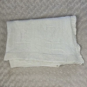 Koala Baby ABC Sweater Knit Baby Blanket Cream Off White 2014 Letters Alphabet - Picture 1 of 7