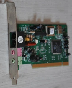 Conexant GQ968 Sound Card + PCI 56k Fax-Modem Card - Photo 1/2