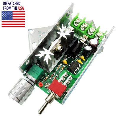 12V 24V 3A DC Motor Speed Controller Adjustable Driver Switch PWM HHO Reversing - Image 1 of 4