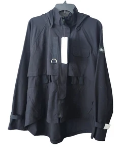 Alo Yoga Surplus Damenjacke Größe Medium schwarz Oversize Baumwolle 168,00 $ NEU - Bild 1 von 18