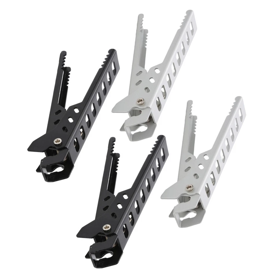  Pinzas para sartén antiescaldaduras con mango de clip para maceta de campamento 4 piezas Foto 1 de 4