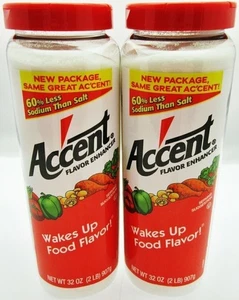 Large 32 oz Accent Flavor Enhancer seasoning kosher meat ~New Package ~ Lot of 2 - Picture 1 of 8