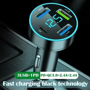 Chargeur Voiture USB 12-24V 4 USB Neuf Voiture Divertissement Charge Rapide - Photo 1 sur 13