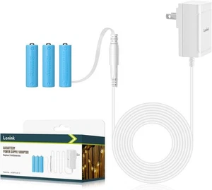 Lenink AC Power Supply Adapter for 3 AA Battery, Battery Replacement White - Afbeelding 1 van 7