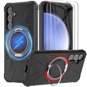 Funda Magsafe Case Carcasa Con Protector De Pantalla Para Samsung Galaxy S23 FE - Picture 1 of 7
