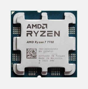 Processeur AMD Ryzen 7 7700 (5,3 GHz, 8 cœurs, socket AM5) - Photo 1/1