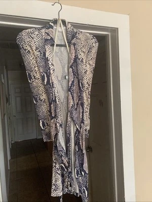 Vestido envolvente DVF Diane Von Furstenberg estampado de serpiente talla 8 Foto 1 de 4