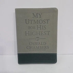 My Utmost for His Highest Oswald Chambers Our Daily Bread Christian Leather - Picture 1 of 5