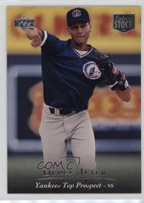 1995 Upper Deck Liga Menor Top Prospect Future Stock Derek Jeter #1 Salón de la fama Foto 1 de 2