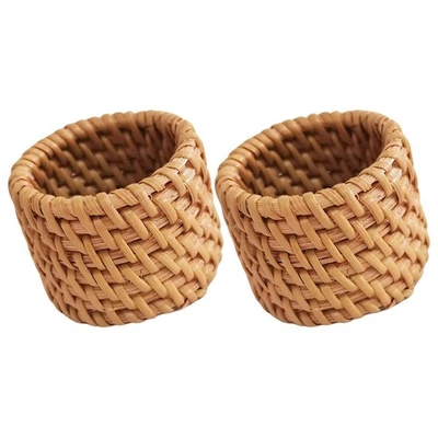  2 Pcs Anelli Portatovaglioli Fibbia Del Tovagliolo Riutilizzabile - Immagine 1 di 4