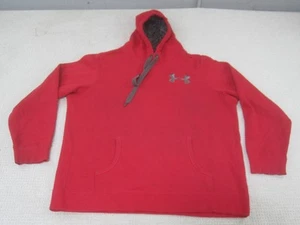 Under Armour Sweatshirt Mens 3XL Red Storm Sweater Loose Fit Hoodie Coldgear - Picture 1 of 11