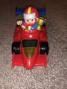 Fisher Price Little People Race Indy Style Auto Lichter Sounds Fahrer Figur - Bild 1 von 6
