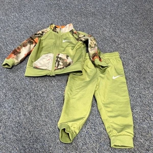 Nike Green Camo Tracksuit Set Boys 18M - Picture 1 of 6