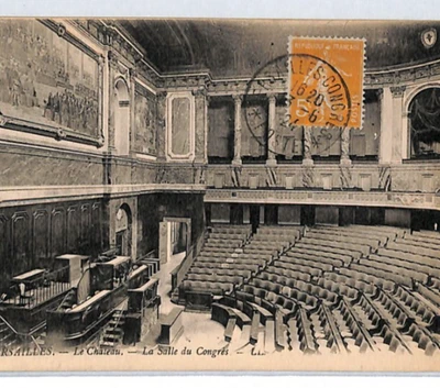 FRANCE Postcard 1924 *VERSAILLES CONGRESS* CDS Room VIEW-SIDE 5c Sower PX285 - Image 1 of 4