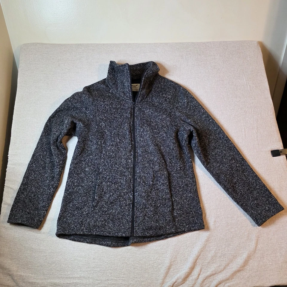 Chaqueta polar Faded Glory para mujer XL (16-18) cremallera completa gris piedra gris suave... Foto 1 de 4