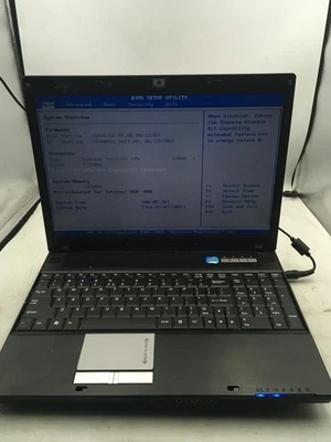 SPARTAN  MS 10342B - BOOTS TO BIOS - INTEL PENTIUM T2000 - 2GB RAM - 15"-READ-BB - Image 1 of 4