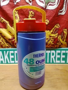 Vintage Thermos Multicolor Water Jug Bottle Spout 48oz 90's Nostalgia Rare! - Picture 1 of 5