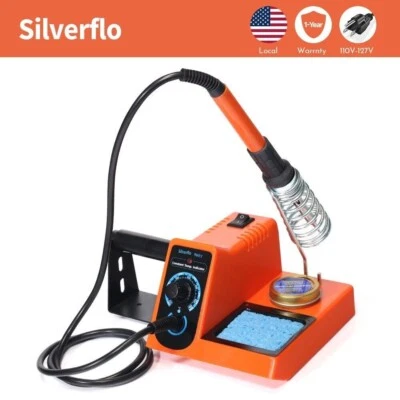 Kit Estación de Soldadura 60W Temperatura Ajustable Soldador Herramienta de Desoldadura EE. UU. Foto 1 de 4