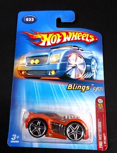 NEW Hot Wheels Blings Orange 033 1:64 L'BLING 2005 First Editions 2004 3/10 - Picture 1 of 4
