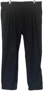 Men's Wrangler Relaxed Fit Black Casual Slacks Cotton Blend Size 38 X 30 - Picture 1 of 15