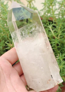 1.36lb Natural White Obelisk Quartz Crystal Stone Wand Point Reiki Healing - Picture 1 of 10