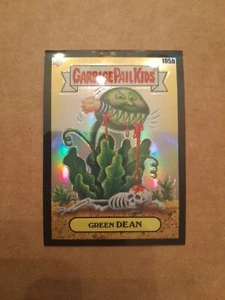 Garbage Pail Kids Chrome Series 3 Green Dean /99 Black Refractor 105b - Picture 1 of 2