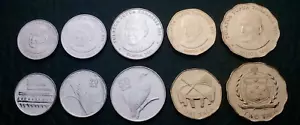 Western Samoa 5 Pcs UNC Coins SET, 10 20 50 Seniti 1 2 Tala 2011 - Picture 1 of 3