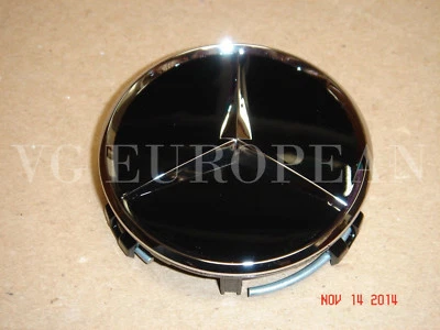 Mercedes-Benz Genuine Black with Chrome Wheel Center Hub Cap NEW OEM - Image 1 of 3