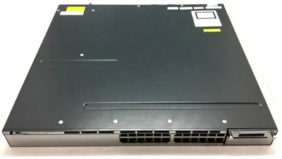 Used Cisco Catalyst 3750X 24T-S Switch Port Data LAN Base 24 Ports Fast Ethernet - Image 1 of 4
