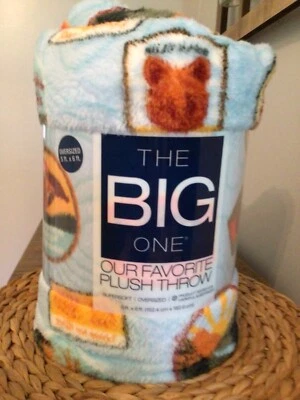 Big One Wildlife Patches 5' x 6' Throw - Image 1 of 4