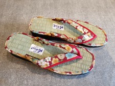 fabric toe post flip flops