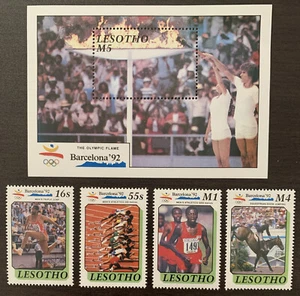 Lesotho Stamps. Barcelona '92 OLYMPICS/Sports. Mint Set. - Picture 1 of 3